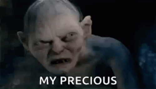 A Close Up Of A Gollum From The Lord Of The Rings . GIF