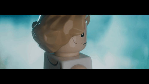 A Close Up Of A Lego Figure 'S Face GIF
