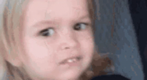 A Close Up Of A Little Girl Making A Funny Face GIF