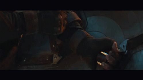 A Close Up Of A Man In A Captain America Costume GIF