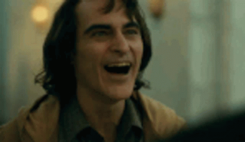 Close Up Man Laughing Wide Open GIF