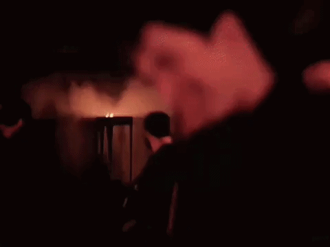 A Close Up Of A Man Laughing With The Words `` Somebody Get These Beggars Out Of Here '' . GIF