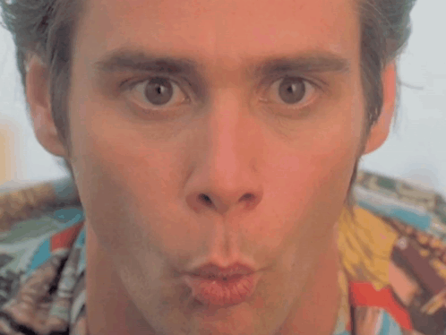 Close Up Of Man Making Lip Face GIF