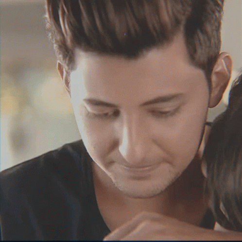 A Close Up Of A Man 'S Face And Neck GIF