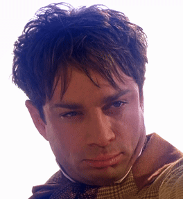 A Close Up Of A Man 'S Face And Neck GIF