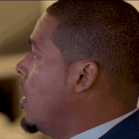 A Close Up Of A Man 'S Face With A Beard GIF