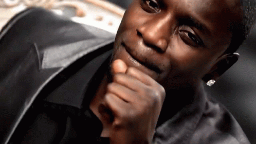 A Close Up Of A Man 'S Face With A Black Jacket On GIF