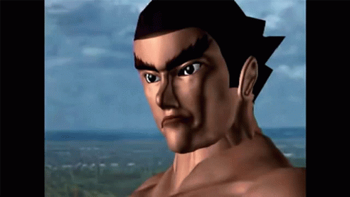 A Close Up Of A Man 'S Face With A Blue Sky In The Background GIF