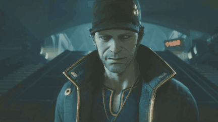 A Close Up Of A Man 'S Face With A Hat On GIF