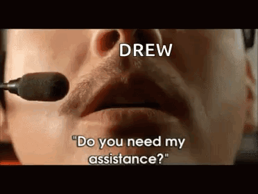 A Close Up Of A Man 'S Face With A Microphone On It . GIF