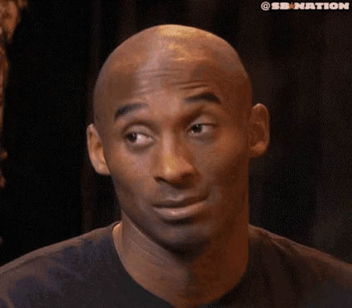 A Close Up Of A Man 'S Face With A Sb Nation Logo In The Background GIF