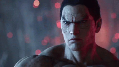 A Close Up Of A Man 'S Face With A Serious Look On His Face In A Video Game . GIF