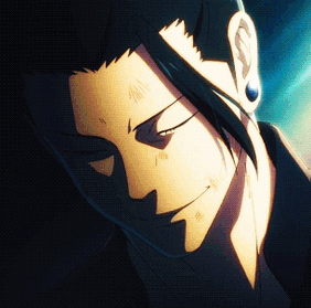 A Close Up Of A Man 'S Face With A Shadow On His Face GIF