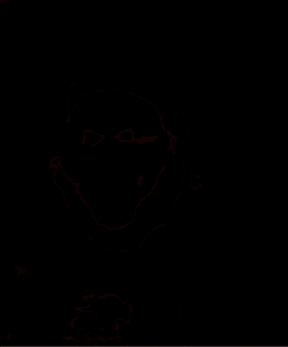 A Close Up Of A Man 'S Face With A Smile On It GIF