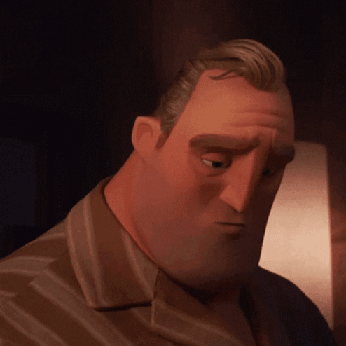 A Close Up Of A Man 'S Face With A Striped Shirt GIF