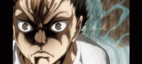 A Close Up Of A Man 'S Face With A Very Angry Look On His Face . GIF