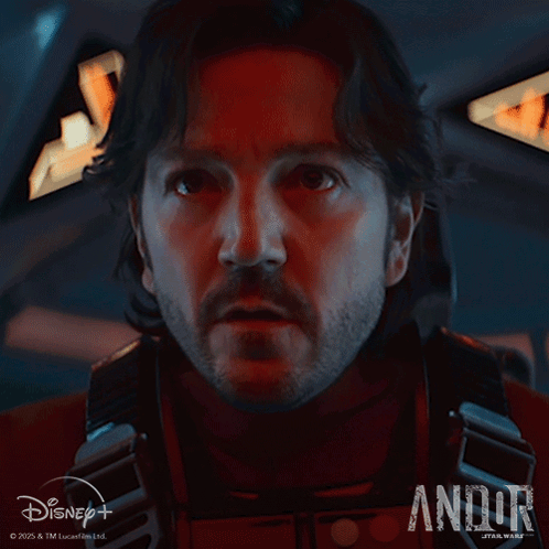 Close Up Of Man's Face With Andor Text GIF