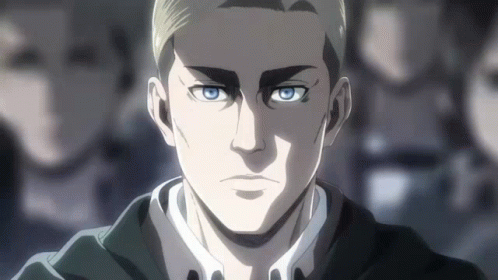 A Close Up Of A Man 'S Face With Blue Eyes In A Crowd Of People . GIF