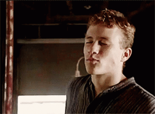 Close Up Of Man's Face With Eyes Closed GIF