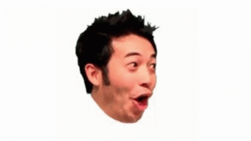 A Close Up Of A Man 'S Face With His Mouth Open And A Surprised Look On His Face . GIF