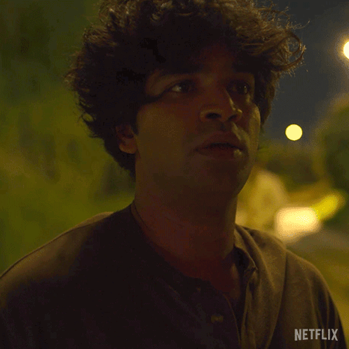 A Close Up Of A Man 'S Face With Netflix Written On The Bottom GIF