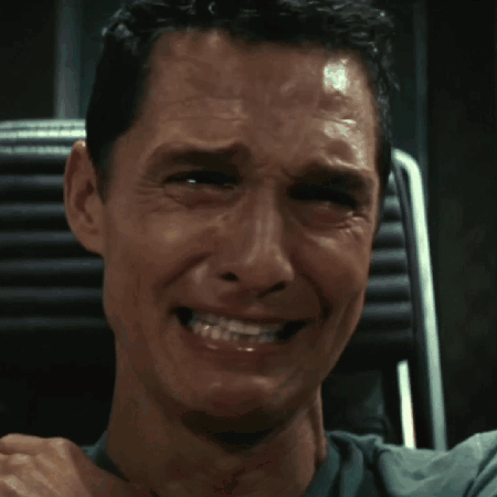 A Close Up Of A Man 'S Face With Tears Coming Out Of His Eyes GIF