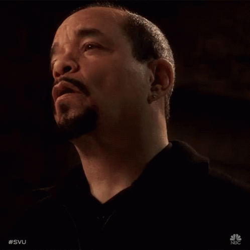 A Close Up Of A Man 'S Face With The Hashtag #Svu On The Bottom Right GIF