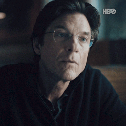 A Close Up Of A Man 'S Face With The Hbo Logo In The Corner GIF