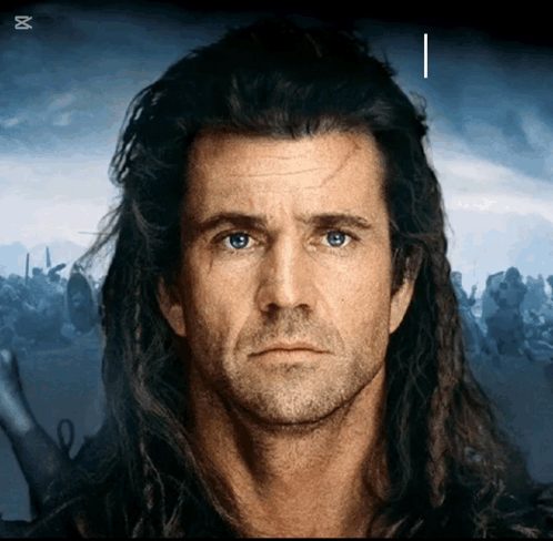 A Close Up Of A Man 'S Face With The Letter I Visible GIF