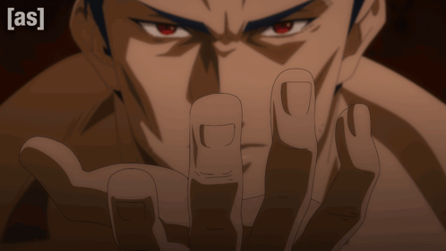 A Close Up Of A Man 'S Face With The Letters As Visible GIF