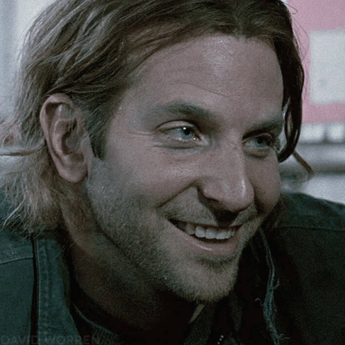 A Close Up Of A Man 'S Face With The Name David On The Bottom Right Corner GIF