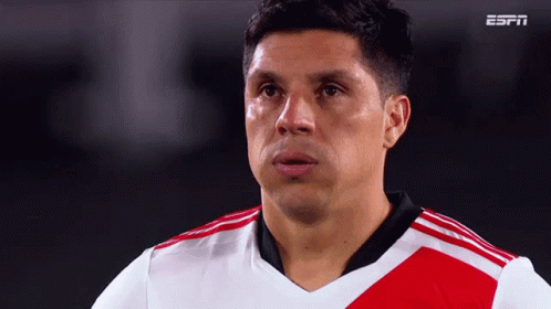 A Close Up Of A Man 'S Face With The Word Espn On The Bottom Right GIF