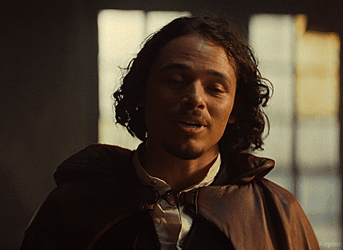 A Close Up Of A Man 'S Face With The Word Kepler Below Him GIF
