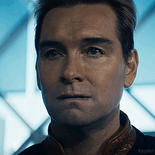 A Close Up Of A Man 'S Face With The Word Kepler In The Corner GIF
