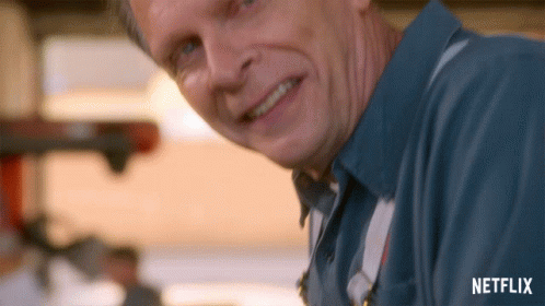 A Close Up Of A Man 'S Face With The Word Netflix On The Bottom Right GIF