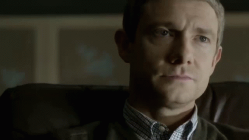 A Close Up Of A Man 'S Face With The Word Nothing In The Corner GIF