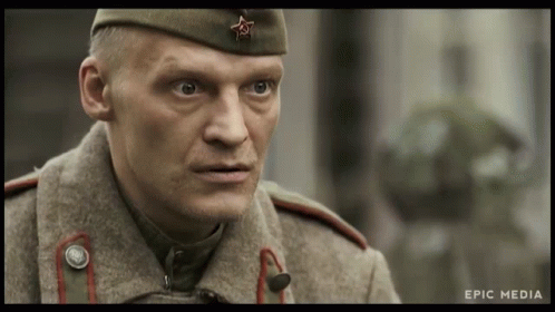 A Close Up Of A Man 'S Face With The Words Epic Media Below GIF