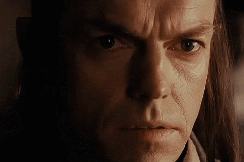 A Close Up Of A Man 'S Face With The Words " I Was " Below It GIF