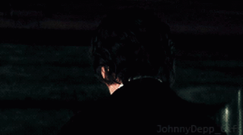 A Close Up Of A Man 'S Face With The Words Johnny Depp Gifs On The Bottom Right GIF