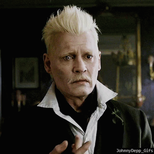 A Close Up Of A Man 'S Face With The Words Johnnydepp_gifs Below Him GIF