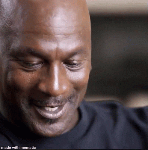 A Close Up Of A Man 'S Face With The Words Made With Mematic At The Bottom GIF