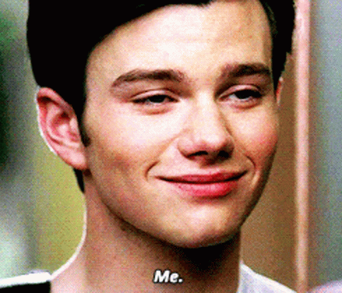 A Close Up Of A Man 'S Face With The Words " Me " On His Neck GIF