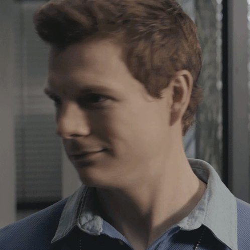 A Close Up Of A Man 'S Face With The Words No Big Deal Behind Him GIF