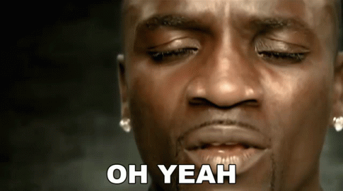 A Close Up Of A Man 'S Face With The Words Oh Yeah Written Next To Him GIF