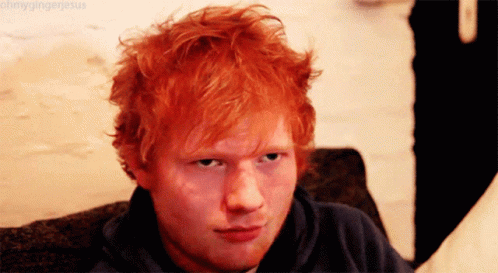 A Close Up Of A Man 'S Face With The Words Ohmygingerjesus Written On The Bottom GIF