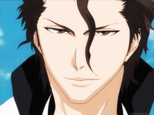 A Close Up Of A Man 'S Face With The Words Terranqueen Below GIF