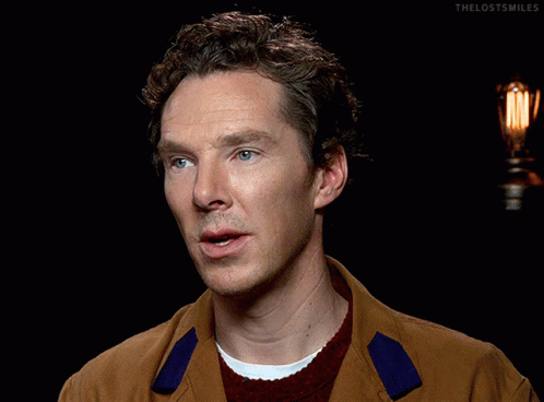 A Close Up Of A Man 'S Face With The Words The Lost Smiles On The Bottom Right GIF