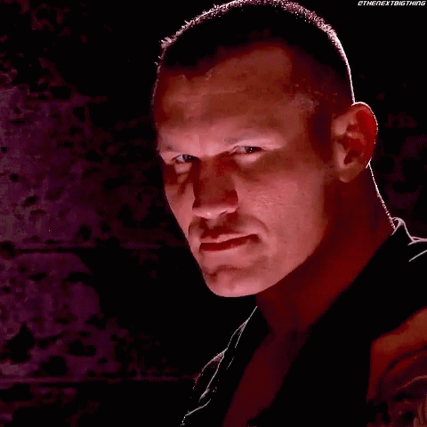 A Close Up Of A Man 'S Face With The Words " The Next Big Thing " Written Below It GIF