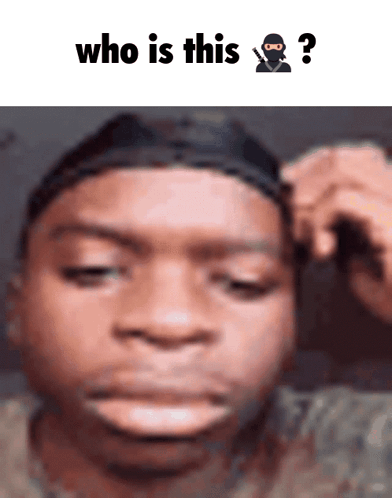 A Close Up Of A Man 'S Face With The Words " Who Is This " Above It GIF