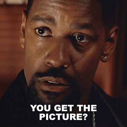 A Close Up Of A Man 'S Face With The Words You Get The Picture Below Him GIF